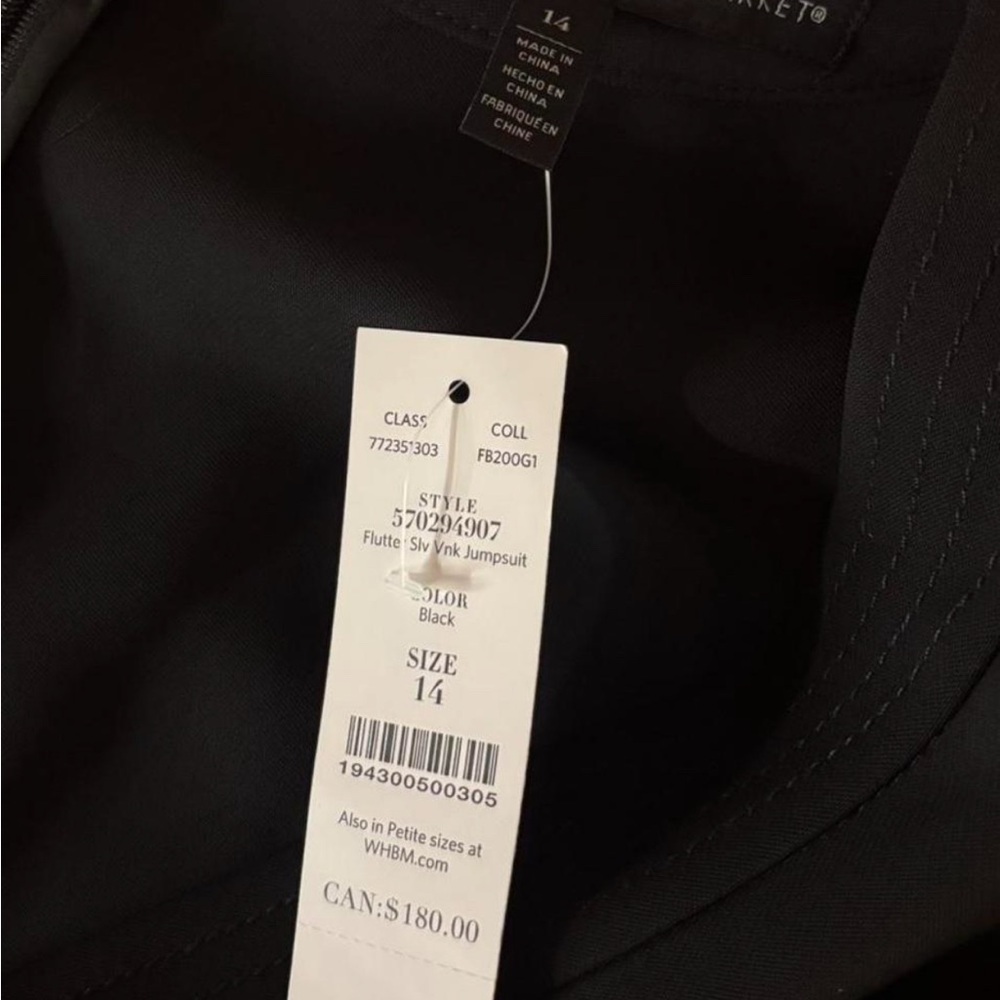 White House Black Market Black Jumpsuit